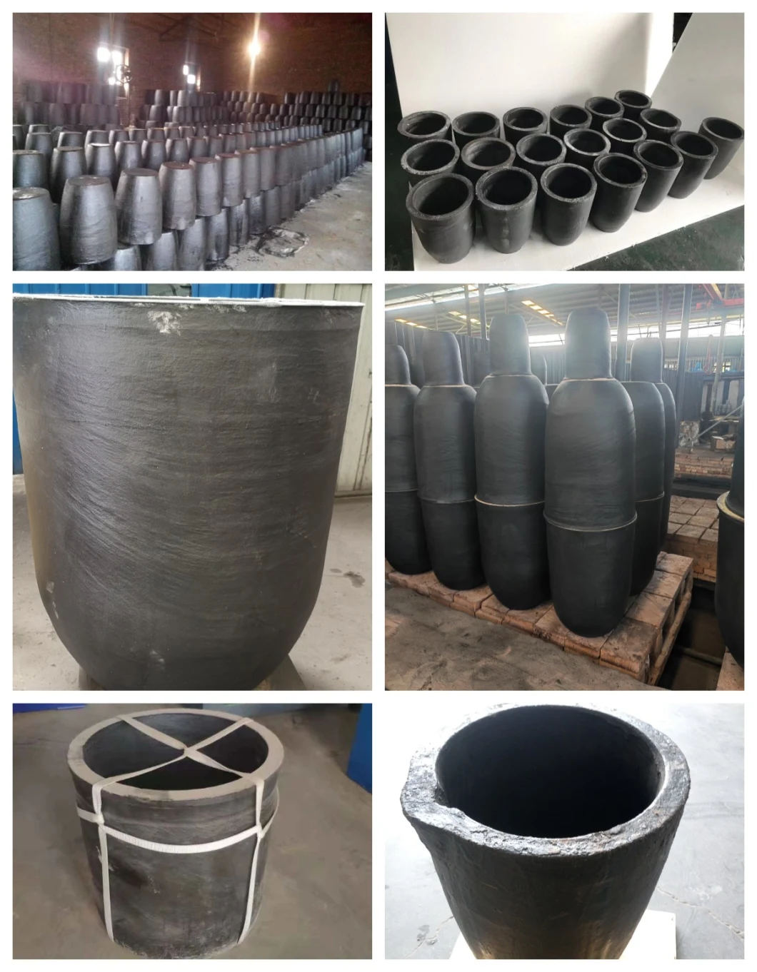 High Pure Graphite Materials Graphite Crucible for Tungsten Carbide Melting Metal